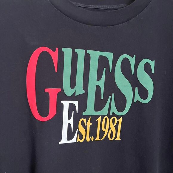 Guess Men's Black T-shirt - Picture 2 of 4